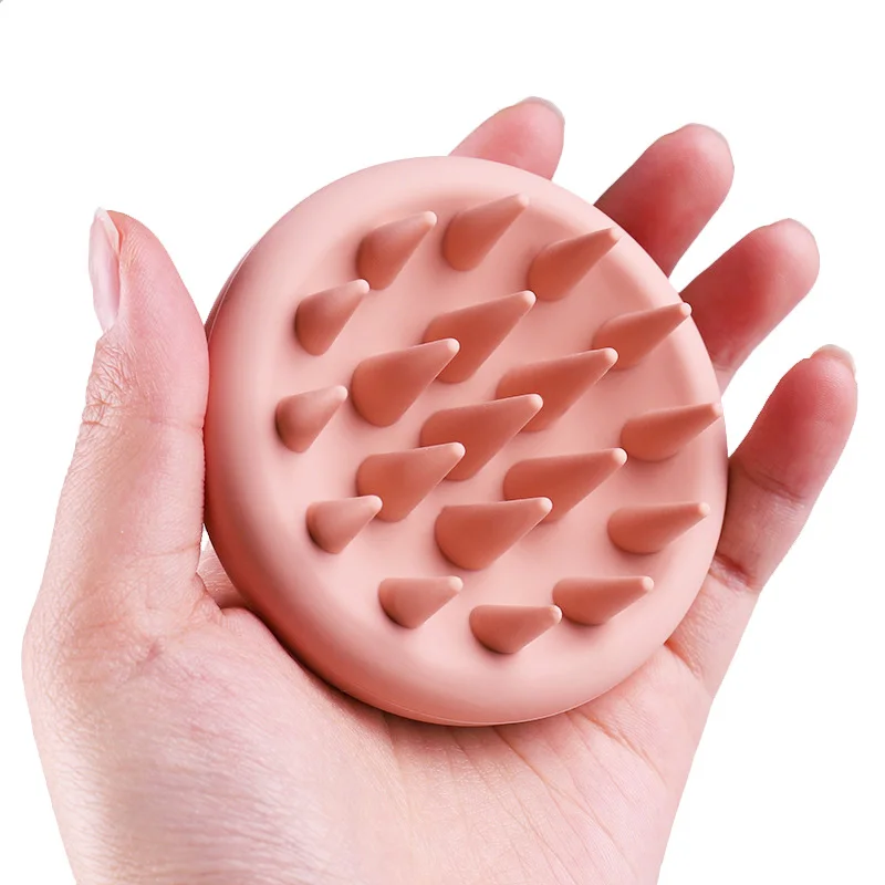 Full Silicone Scalp Massage Shampoo Brush,Head Scrubber with Soft Bristles,Women/Children Hair Comb Hairbrush