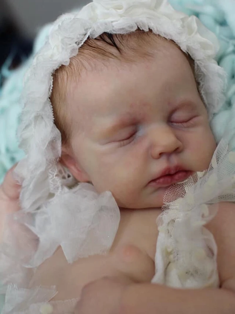20 Inches Reborn Baby Doll Kit Loulou Unpainted Unfinished Parts DIY Blank bebes reborn silicona Vinyl Doll Kit