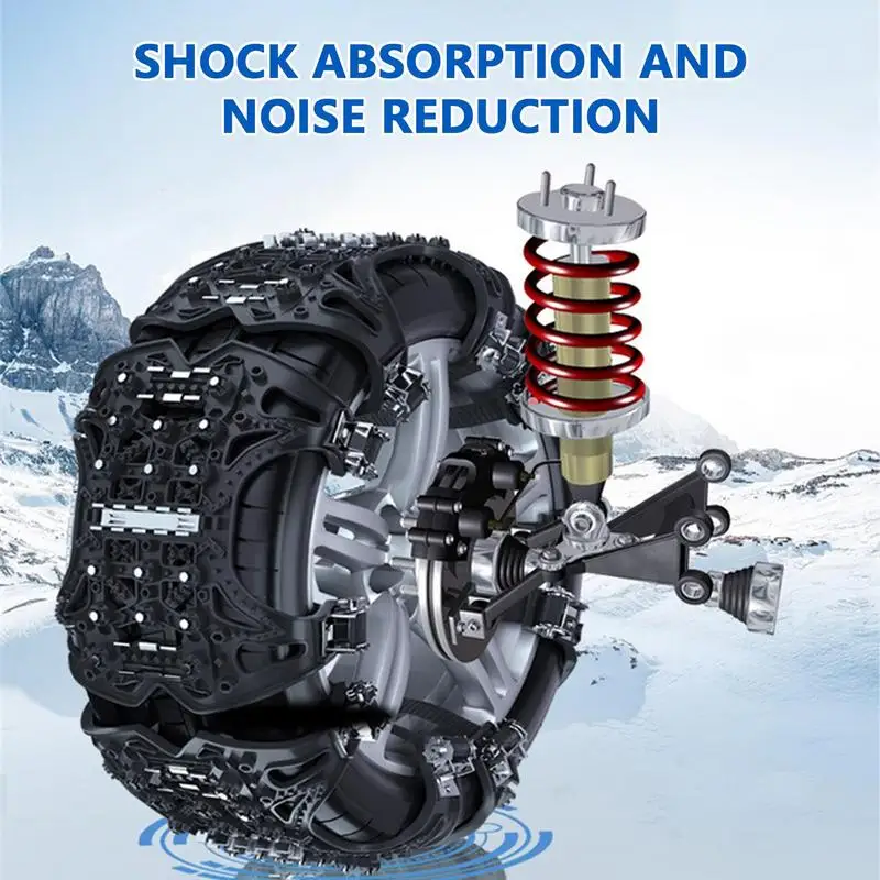Car Tire Chain Anti Skid Snow Chains Car Winter Tire Wheels Chains Winter Outdoor Snow Tire Emergency Tire Crawler For Vehicles