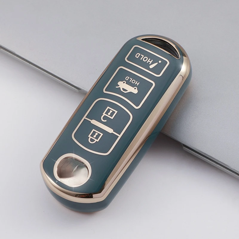 New TPU Car Key Case For Mazda 2 3 6 Demio Atenza Axela CX-5 CX5 CX-3 CX7 CX-9 3 4 CX30 2016 2017 2018 2019 Key Cover Button