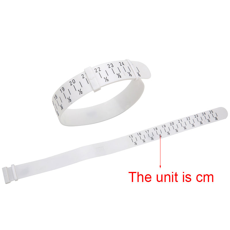 Plastic Adjustable Bracelet Bangle Sizer Wristband Gauge Measurements for Diy Jewelry Making Tools And Equipment Length 15-25cm