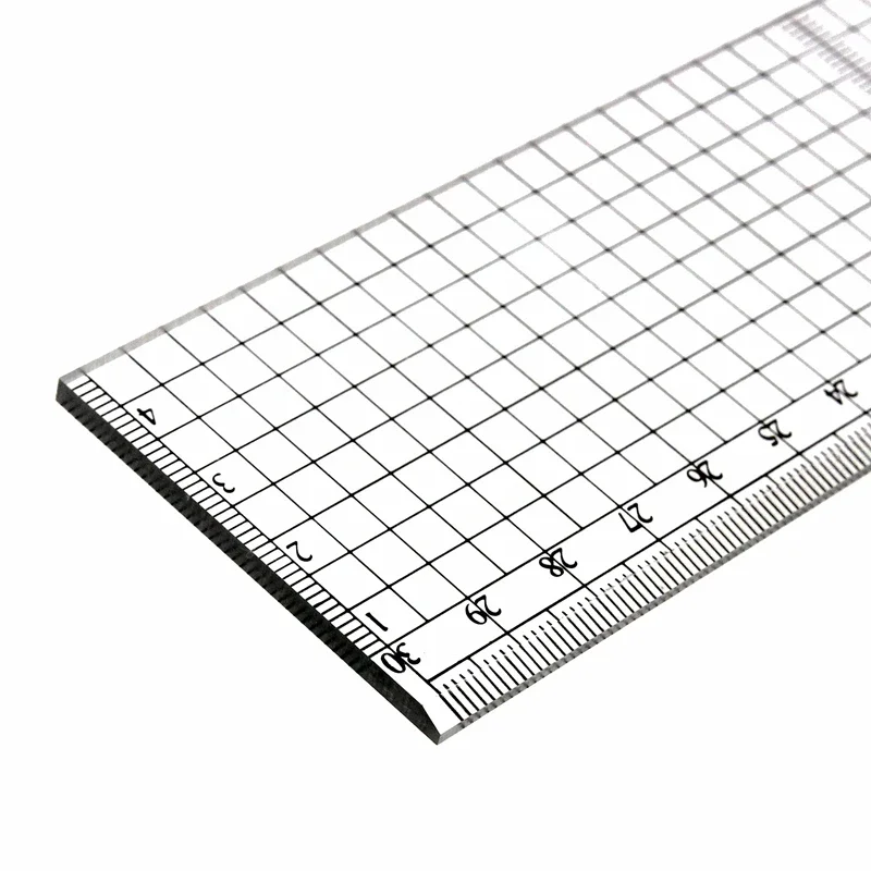 Ruler Board 20 30 50cm Students Writing Desk Pad PVC Grid Sewing Cutting Mats Drawing Clipboard Measuring Supplies