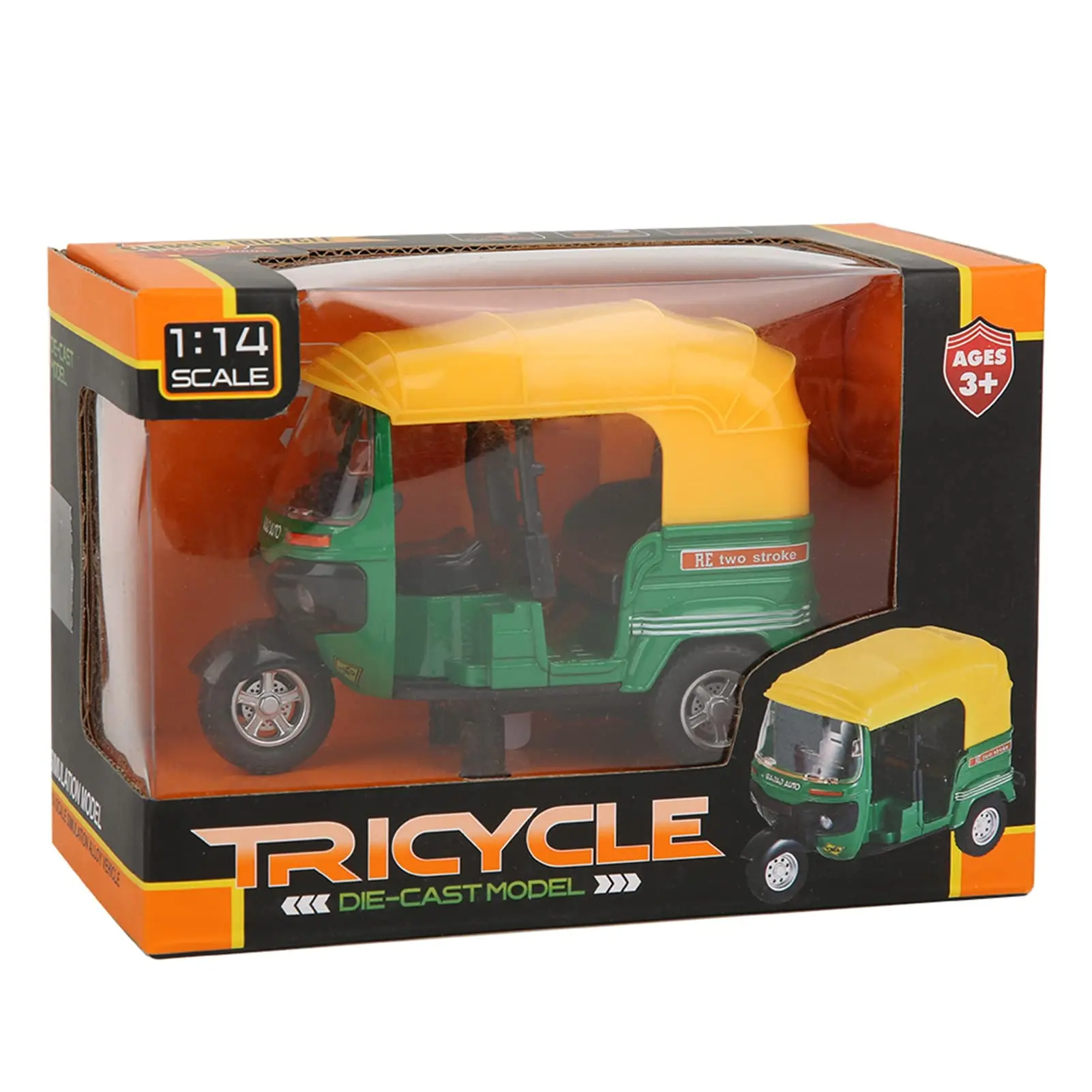 Tricycle Model Alloy with Sound and Light Pull Back Car Model Toy Motorcycle Model Toys Car Gifts for Kids for Colletion