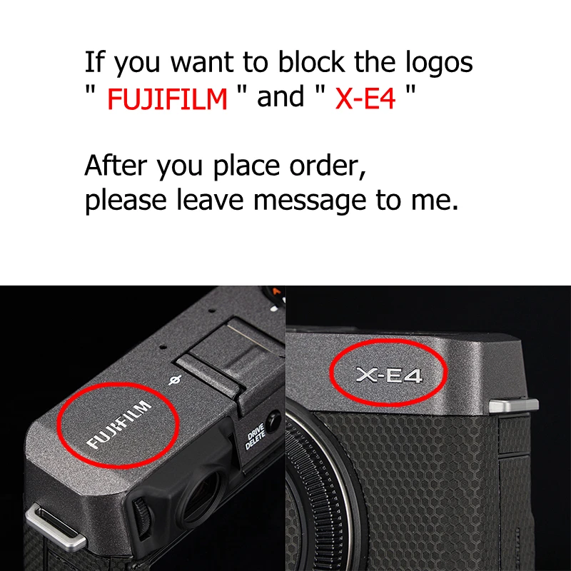 For Fujifilm X-E4 Decal Skin Vinyl Wrap Film Camera Body Protective Sticker Protector Coat For FUJI XE4 X E4