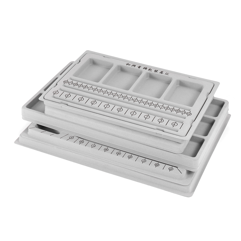 Flocked Bead Board Bracelet Necklace Beading Organizer Artistry Tray Design Measuring Tool for DIY Jewelry Making Accessories