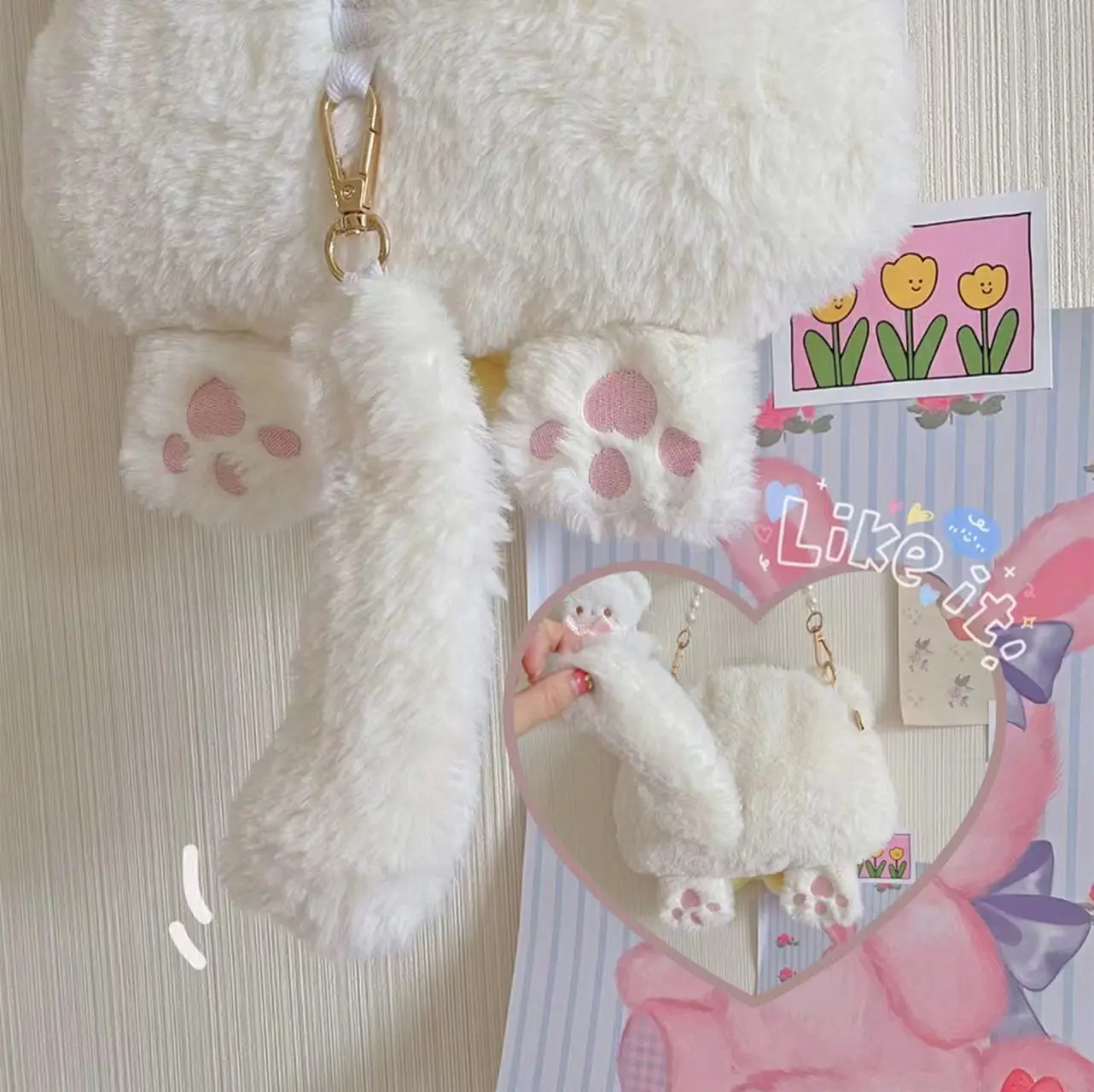 Lovely Lolita Sweet Cat Children's Holiday Backpack Characters Role Play Toy Tote Parent-child Knapsack Girl Boy Gifts