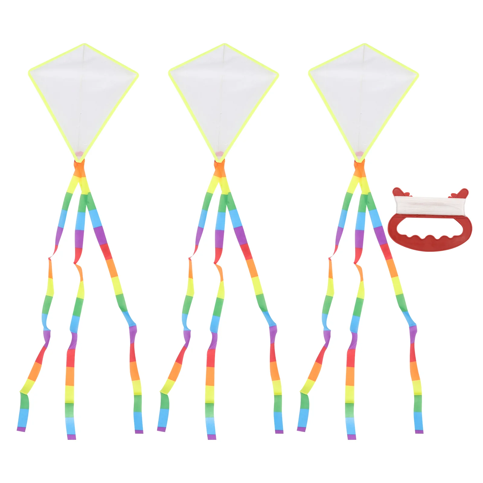 15 Sets Outdoor Toys Teaching Blank Kite DIY Painting Fly Swivel Line Kids Cloth Toddler
