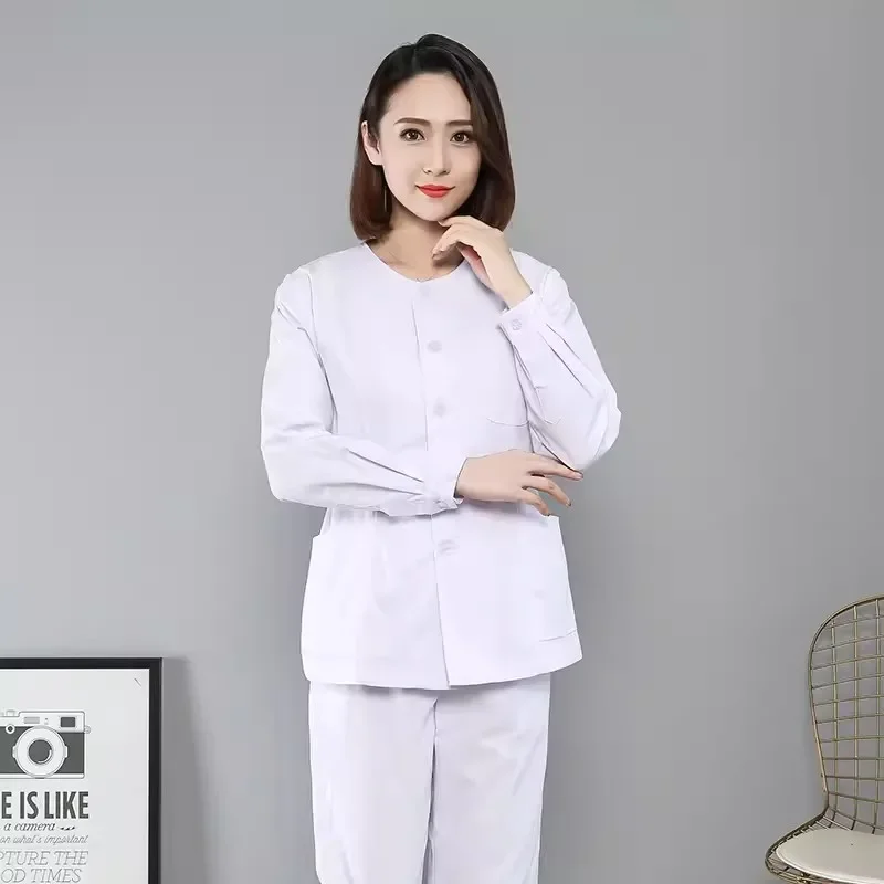 Medical Suit Hospital Outdoor Jacket Doctors Clothing Scrubs Tops Nurse Uniform Dental Clinic Workwear Lab Coat