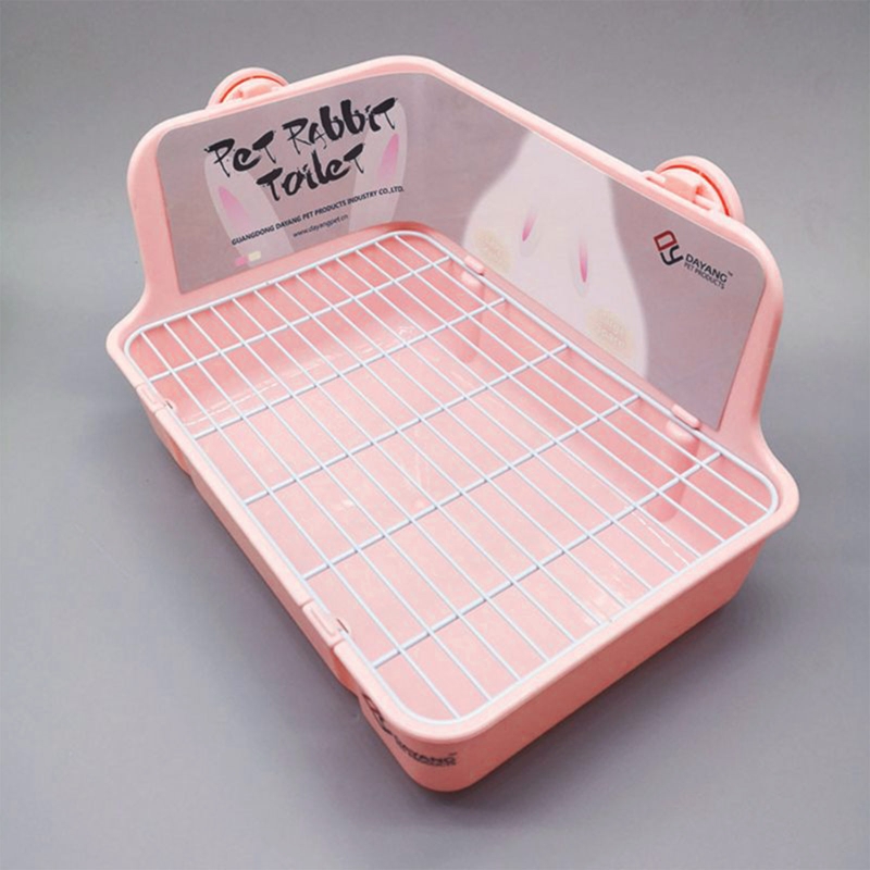 Potty Trainer Corner Litter Box Pet Pan Bedding for Small Animal Rabbit Hamster Guinea Pig Ferret Gerbil Chinchilla