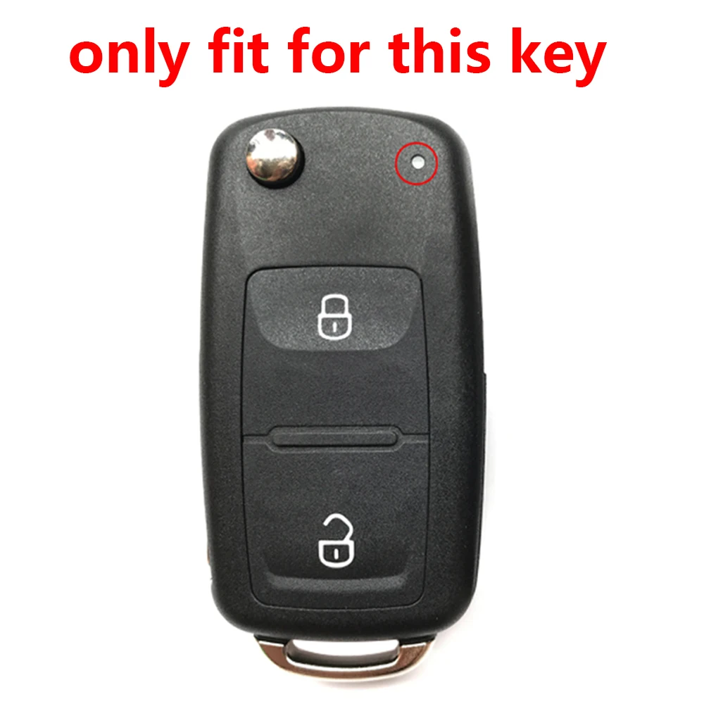 Silicone Key Case Cover For VW Passat Golf 4 5 6 Polo T5 Caravelle Touran Skoda Octavia Fabia Seat Toledo Ligier JS 50 Sport