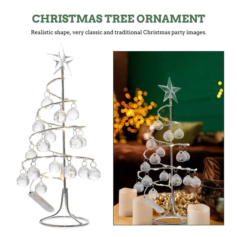 1 Pc Led Desktop Xmas Tree Prelit Helical Tabletop Tree Twig Tree Lights Spiral Christmas Tree Led Christmas Pine Trees