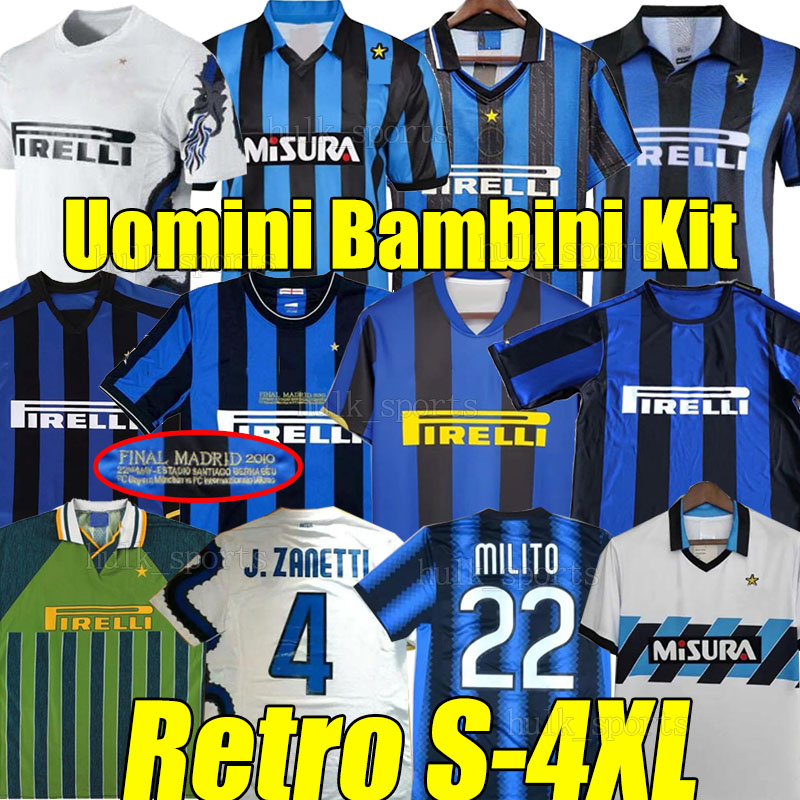 finals 2010 MILITO SNEIJDER ZANETTI Retro MILANSoccer Jerseys 1995 97 98 99 01 02 03 Djorkaeff Baggio ADRIANO 10 11 07 08 09 BATISTUTA Inters Football Shirts RONALDO