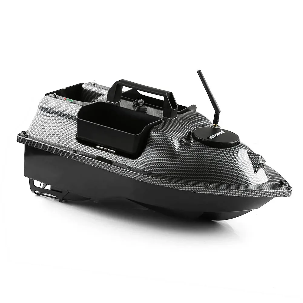 GPS Smart RC Fishing Boat Cruise GPS Positioning 500M Independentt Control 3 Hoppers One-Key Return LCD Screen RC Bait Boat Toy