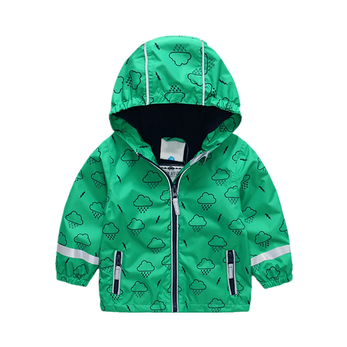 HONEYKING Boy's Jacket Children Spring&Autumn Outerwear Toddler Outfits Kids Hooded Waterproof Jacket Rain Coats Kids Clothes