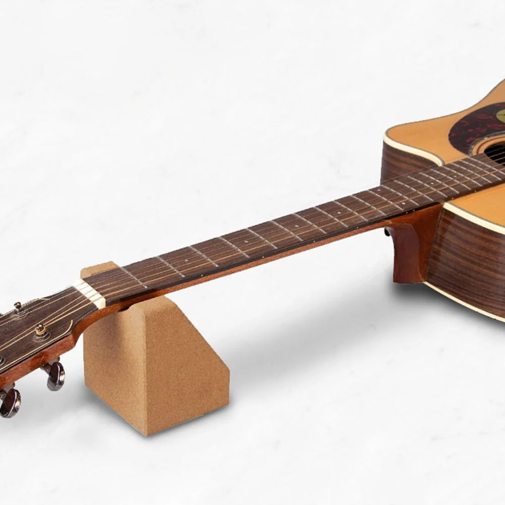 Guitar Neck Bracket Violin Stand Care Instrument Acoustic Rest Simple Cork Support Pillow Repairing