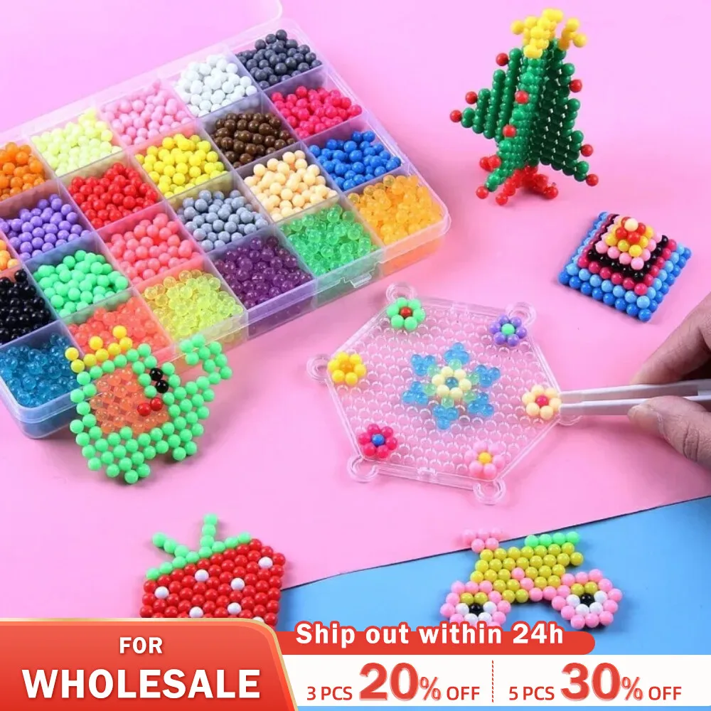 10 Colors 1000 Magical Water Mist Magic Beads Handmade Diy Magic Beads Educational Puzzle Children Toys