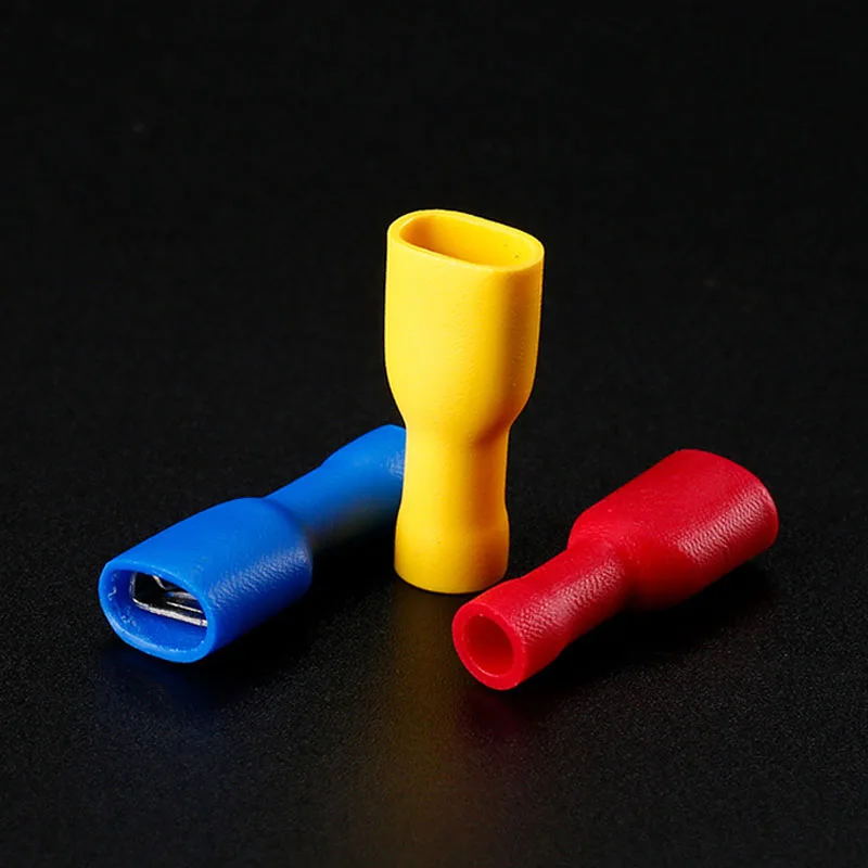 Wire Connector Kit Male Female Insulated Electrical Crimp Wiring Cable Plug Electrical Wire Crimp Spade Butt Ring