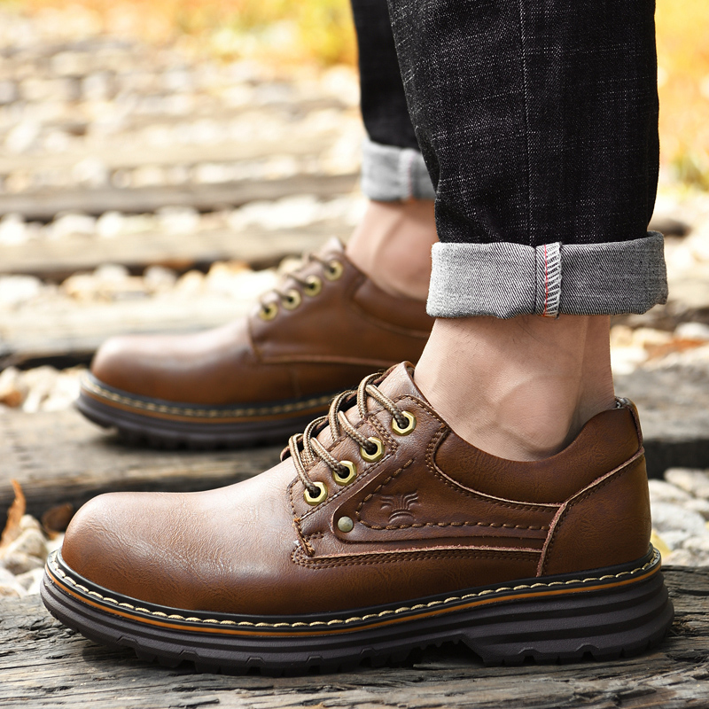 Italian Fashion Designer Men's Shoes Business Casual Shoes Men's British Formal Men's High Quality Outdoor Waterproof Work Shoes
