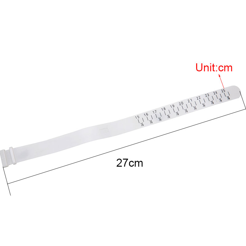 Plastic Adjustable Bracelet Bangle Sizer Wristband Gauge Measurements for Diy Jewelry Making Tools And Equipment Length 15-25cm