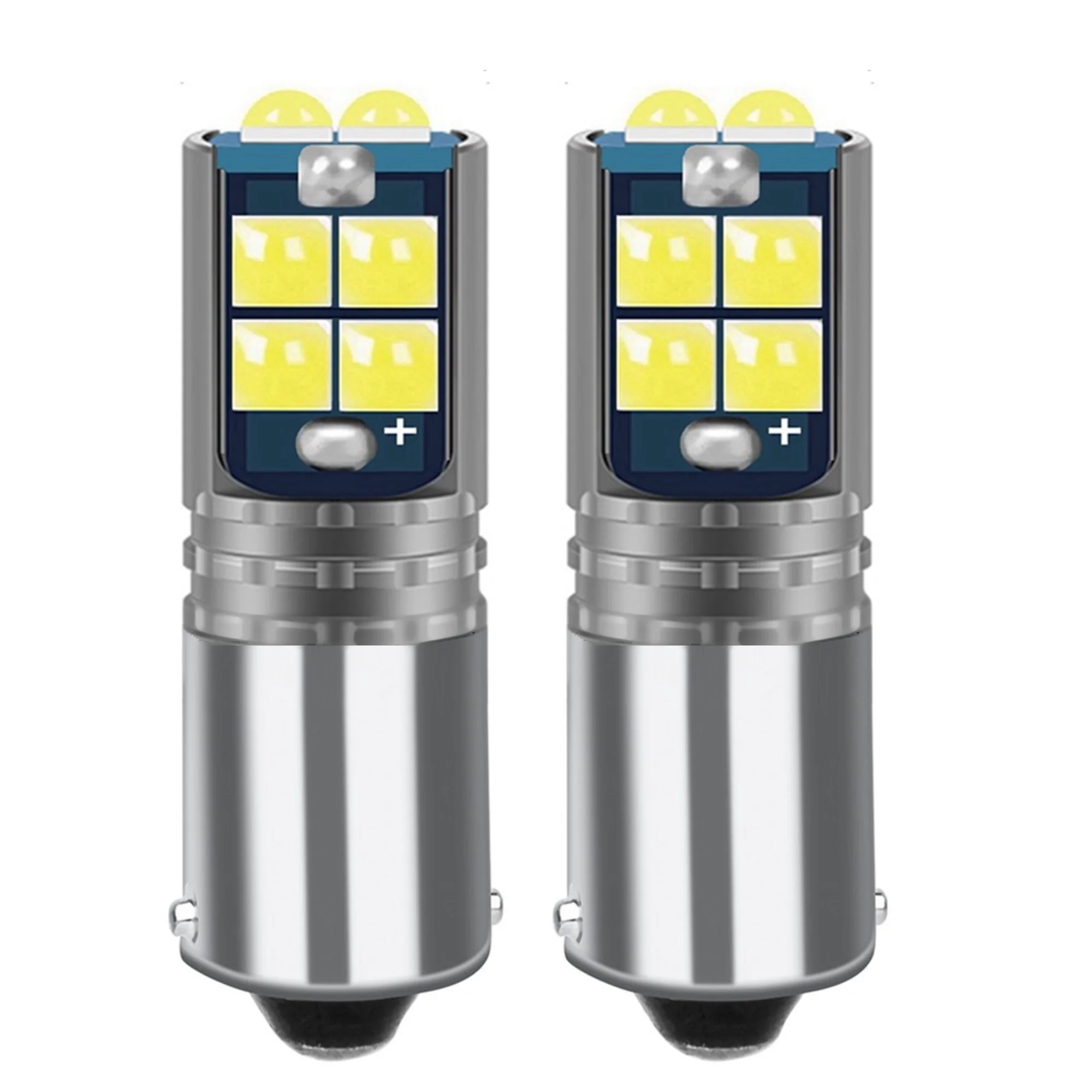 2PCS BA9S LED Bulbs T11 T4W 233 363 Super Bright Auto Interior Reading Dome Lamps Parking Lights Car Goods White Red Yellow Blue