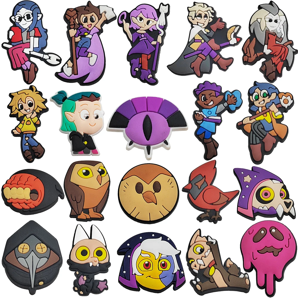 1pcs Anime The Owl House Series Croc Charms Designer for Shoe Charms Croc Accessories for Classic Clog Kids Gift Hot Sale