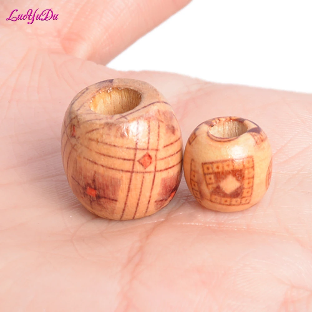 Hair Beads For Braid Dreadlock Crochet Braids Acrylic Round Hair Braid Dread Dreadlock Beads Rings Tube For Kids Girls Women