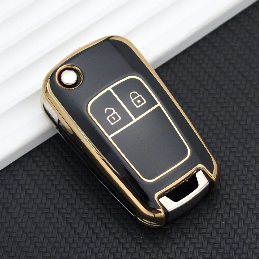 For Opel/Vauxhall Astra J Corsa D E Zafira Mokka Holden For Chevrolet Cruze Malibu TPU Car Smart Key Shell Cover Fob Holder