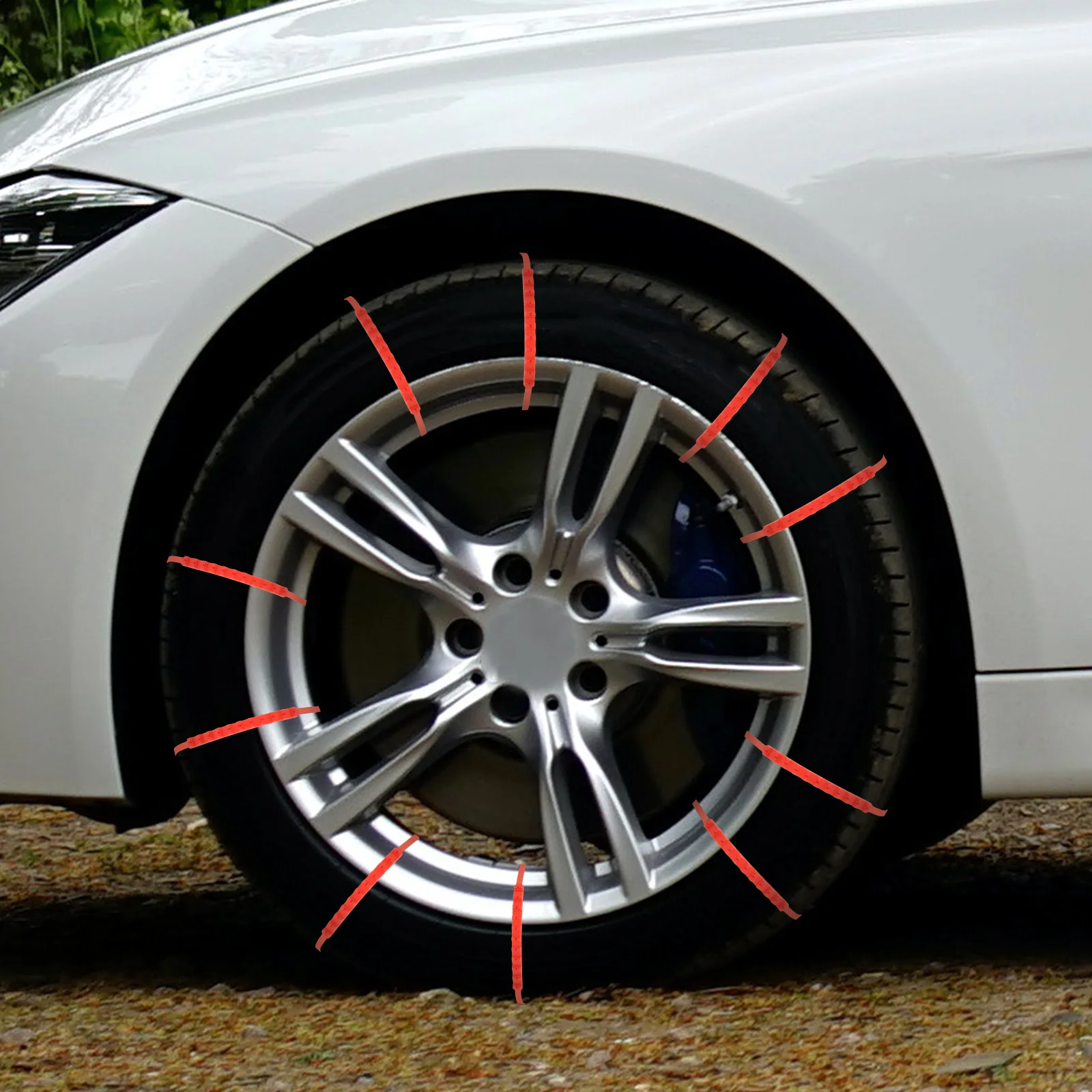 10 Pcs Car Snow Chains Tractor Tires Wheel Anti-skid Cable Plastic Mud Belt Emergency Spikes for
