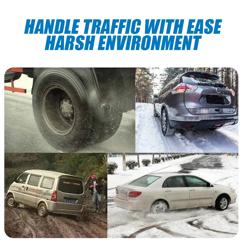 Anti-Skid Snow Chains for Motorcycles Bicycles Winter Tire Wheels Non-slip Cable Ties Motorbike Emergency Tire Chain Tool