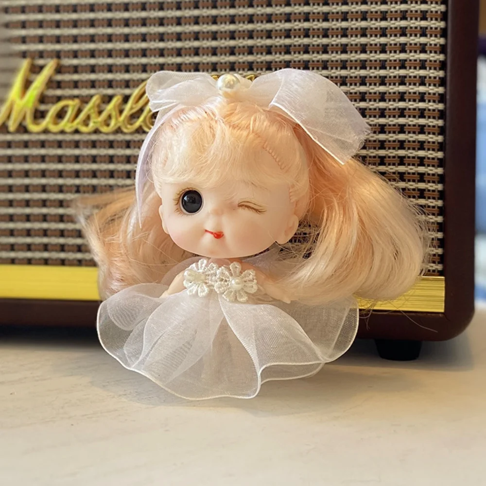 BJD Dolls for Girls 10cm OB11 Mini Doll 3D Eyes Kawaii Pocket Toys Cute Face Girls Dolls Toy Birthday Gifts Kids Toys