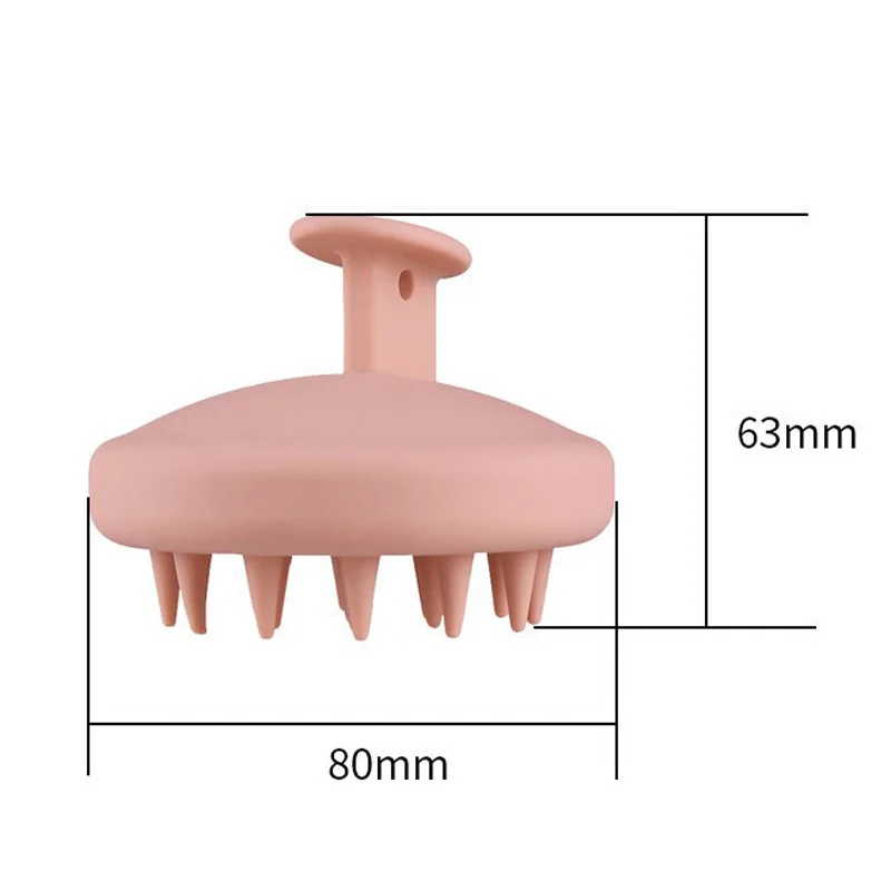Full Silicone Scalp Massage Shampoo Brush,Head Scrubber with Soft Bristles,Women/Children Hair Comb Hairbrush