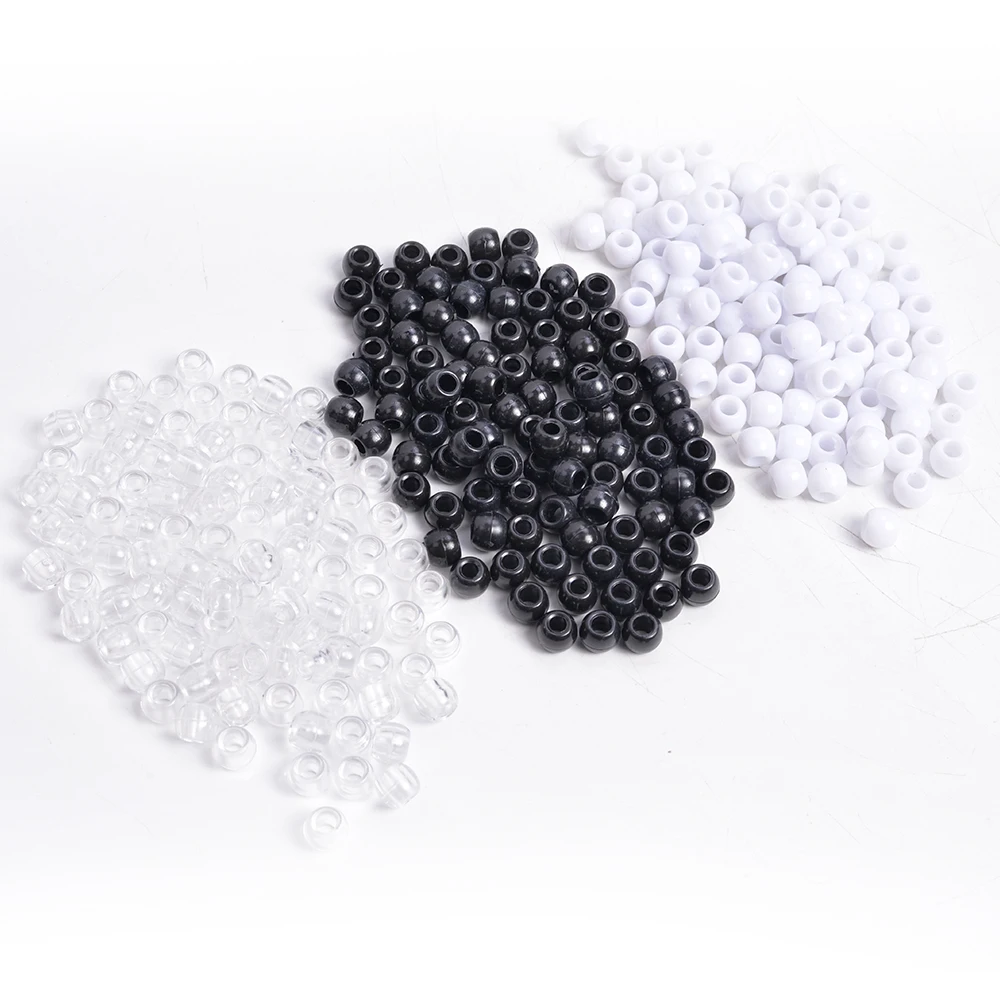 Hair Beads For Braid Dreadlock Crochet Braids Acrylic Round Hair Braid Dread Dreadlock Beads Rings Tube For Kids Girls Women