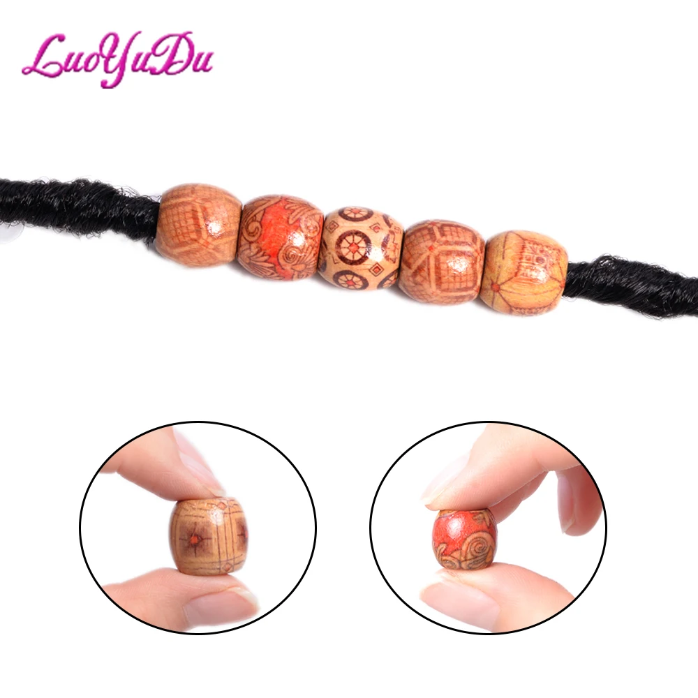 Hair Beads For Braid Dreadlock Crochet Braids Acrylic Round Hair Braid Dread Dreadlock Beads Rings Tube For Kids Girls Women