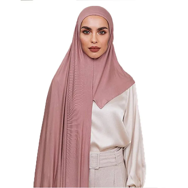 BOHOWAII Instant Hijab Scarf for Women Muslim Premium Jersey Head Scarf Wrap Soft Turban Breathable Voile Femme Musulmane