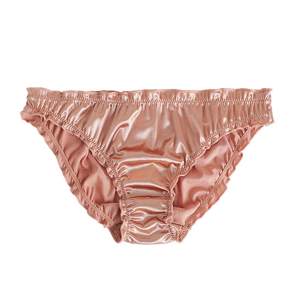 3 Pack Women Thong Sexy Satin Panties Low-Waist Satin Briefs thongs Sexy Woman Without Censorship