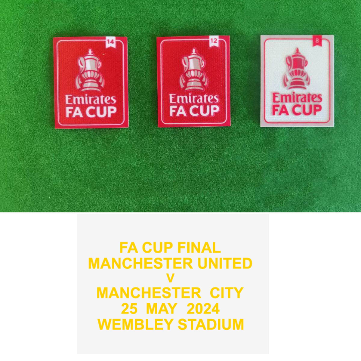 2024 FA CUP Final Patch Match Details Soccer Patch Badge