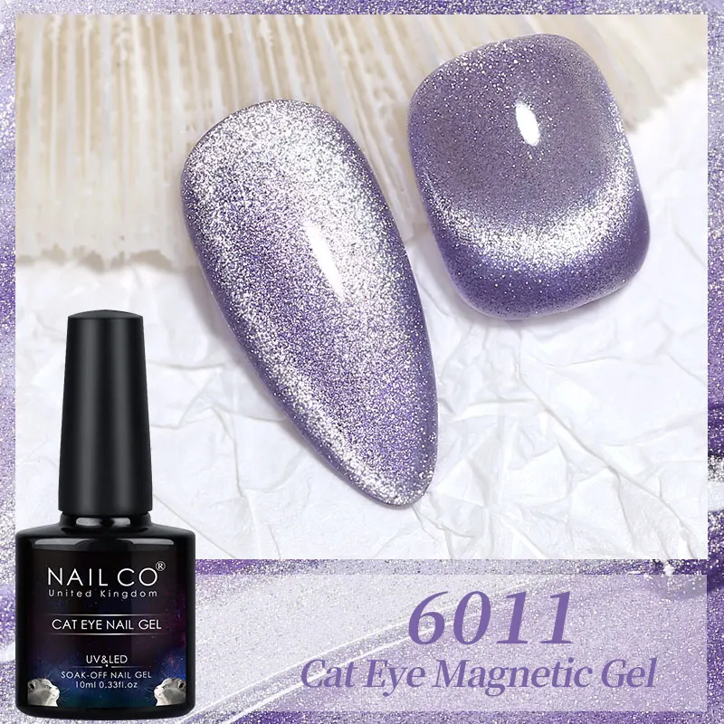 NAILCO Crystal Cat Eye Gel Nail Polish 10ml UV Nail Art Lakiery Hybrydowe SPAR Magnet Nail Gel Lacquer Color Gellak Vernis Soak