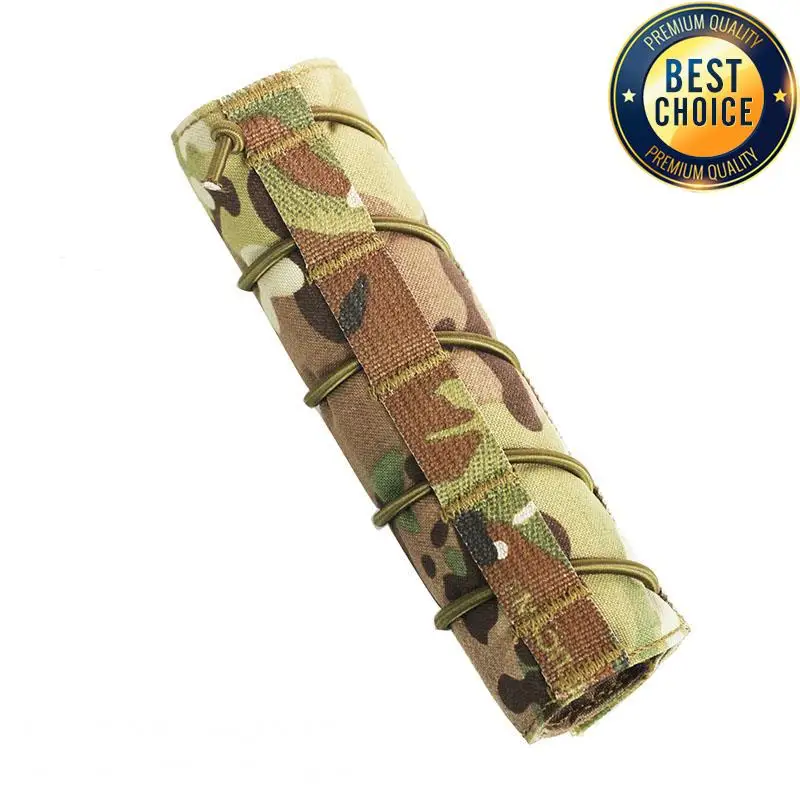 1000D Tactical Airsoft Suppressor Cover Sniper Airsoft Silencer Protector Cover Case Military Camouflage for Hunting Shooting