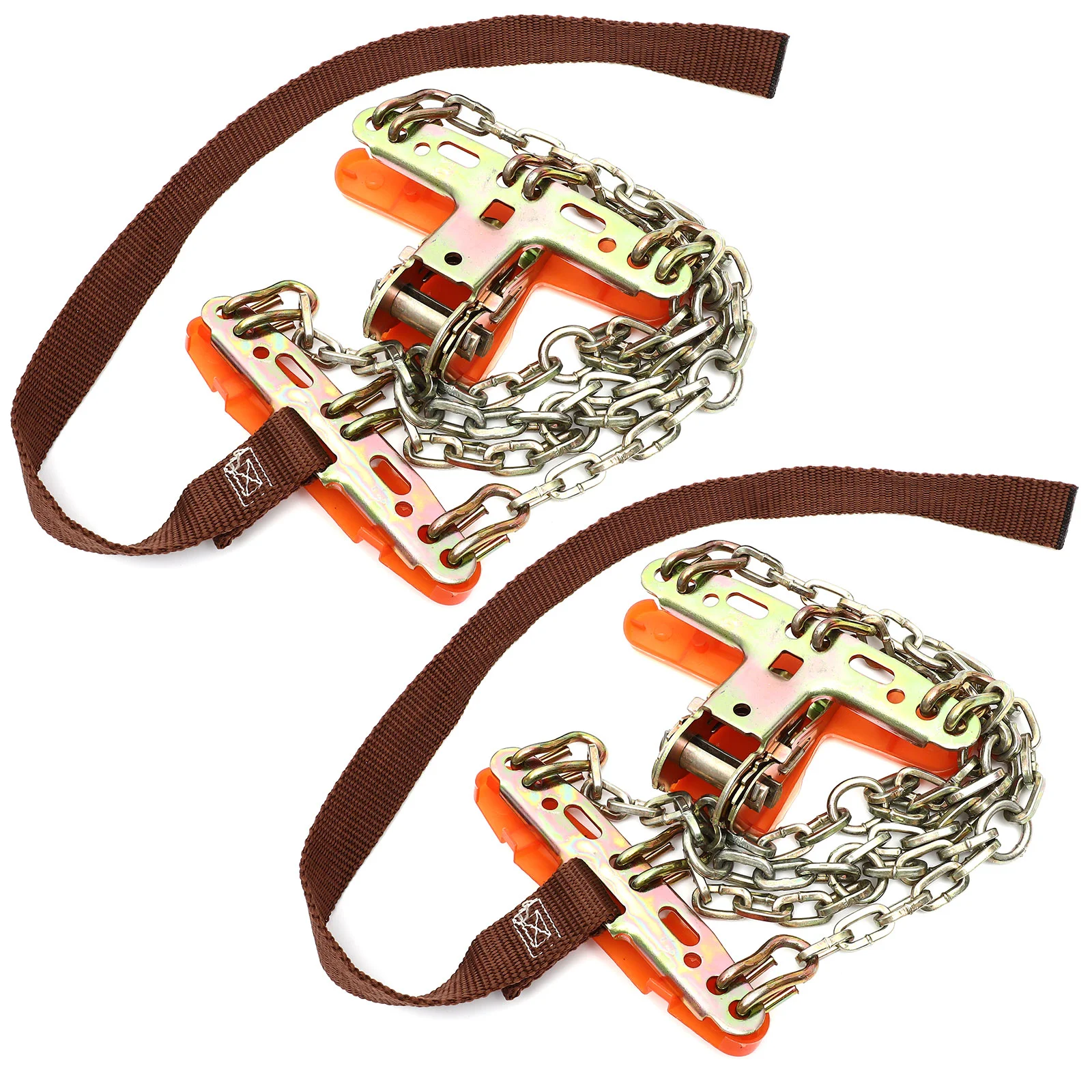 2pcs Car Tyre Snow Chains Snow Roadway Safety Anti-skid Chains Safety Tire Chain