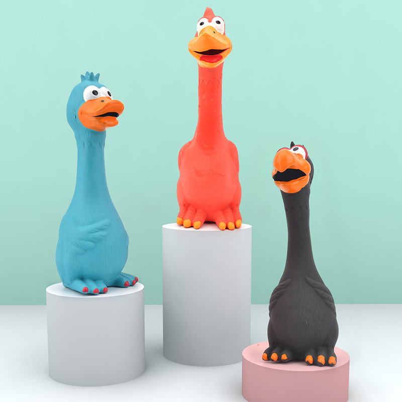 New Dog Sound Toy Scream Chicken Pet Toy Release Chicken Squeezing Sound Dog Chewing Durable Rubber Pet Toy