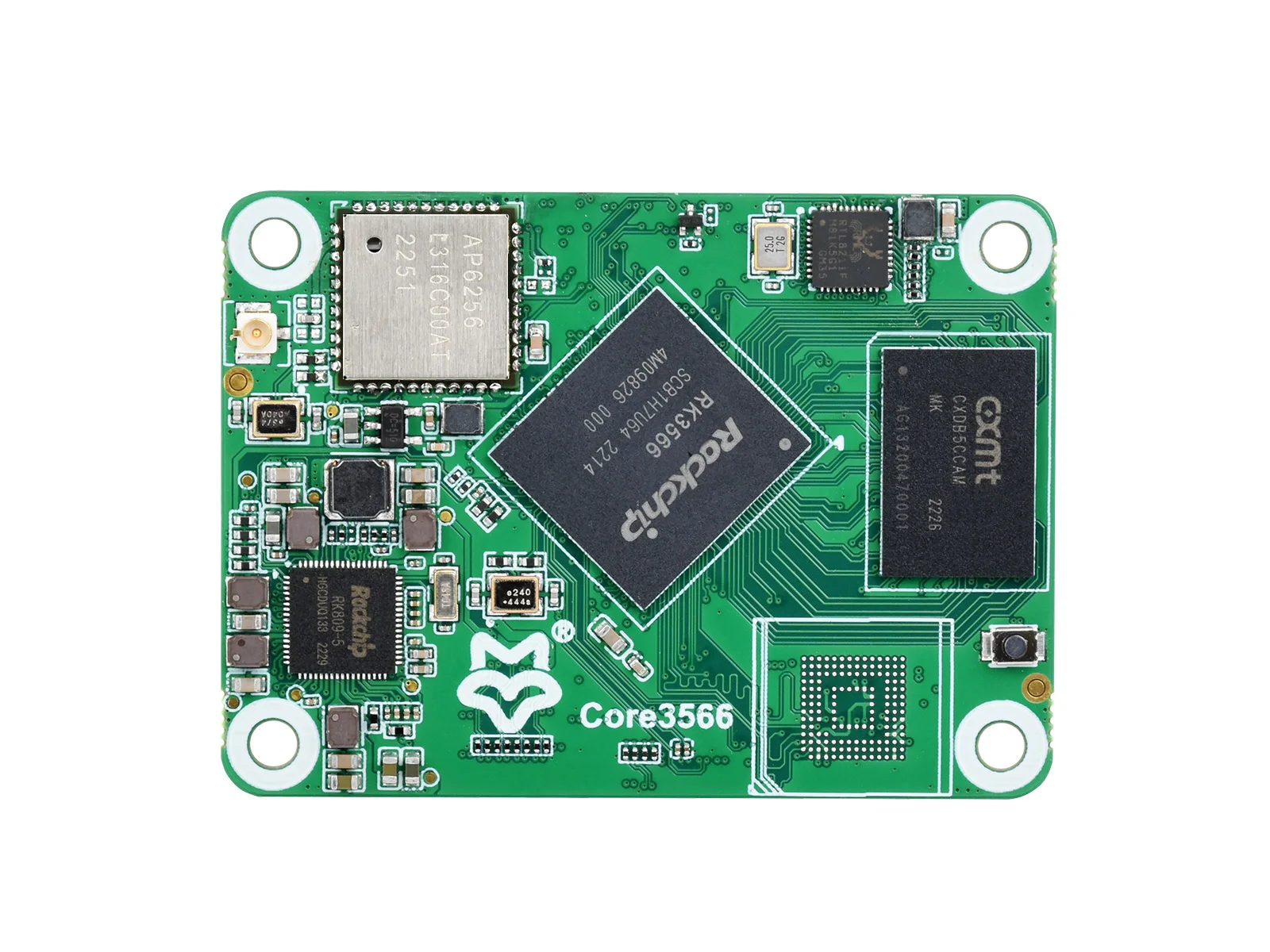 Core3566 Module, Rockchip RK3566 Quad-core Processor, Options For RAM / eMMC/ wirelessg, Compatible With Raspberry Pi CM4