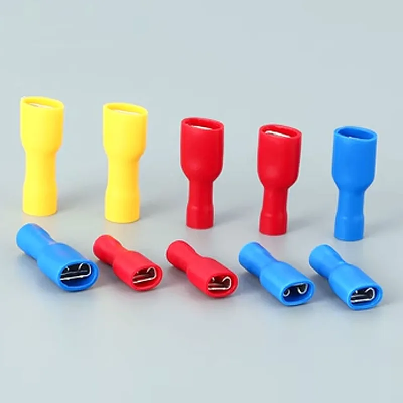 Wire Connector Kit Male Female Insulated Electrical Crimp Wiring Cable Plug Electrical Wire Crimp Spade Butt Ring