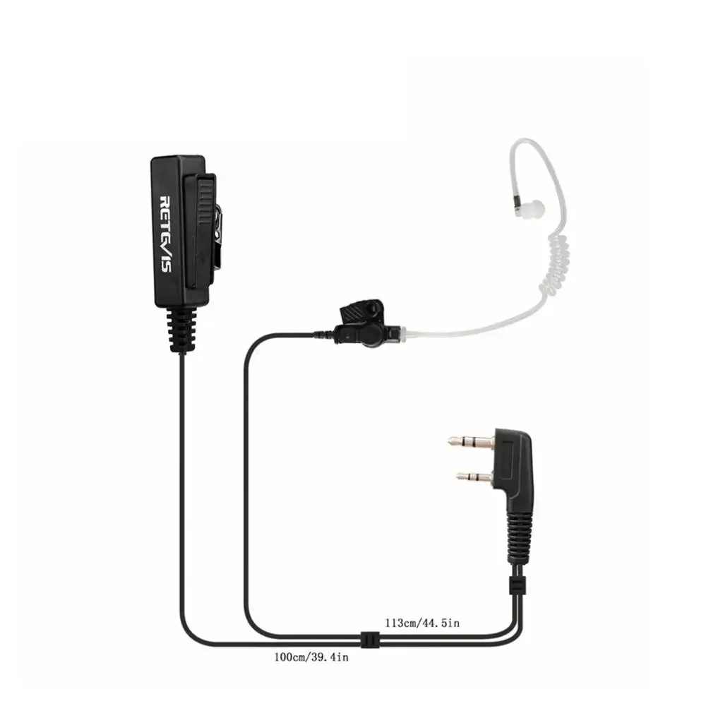 Big Size PTT 2Pin Mic Earpiece Headset For Kenwood H777 RT22 For Baofeng UV5R UV-82 For Quansheng UV K5 K6 Walkie Talkie