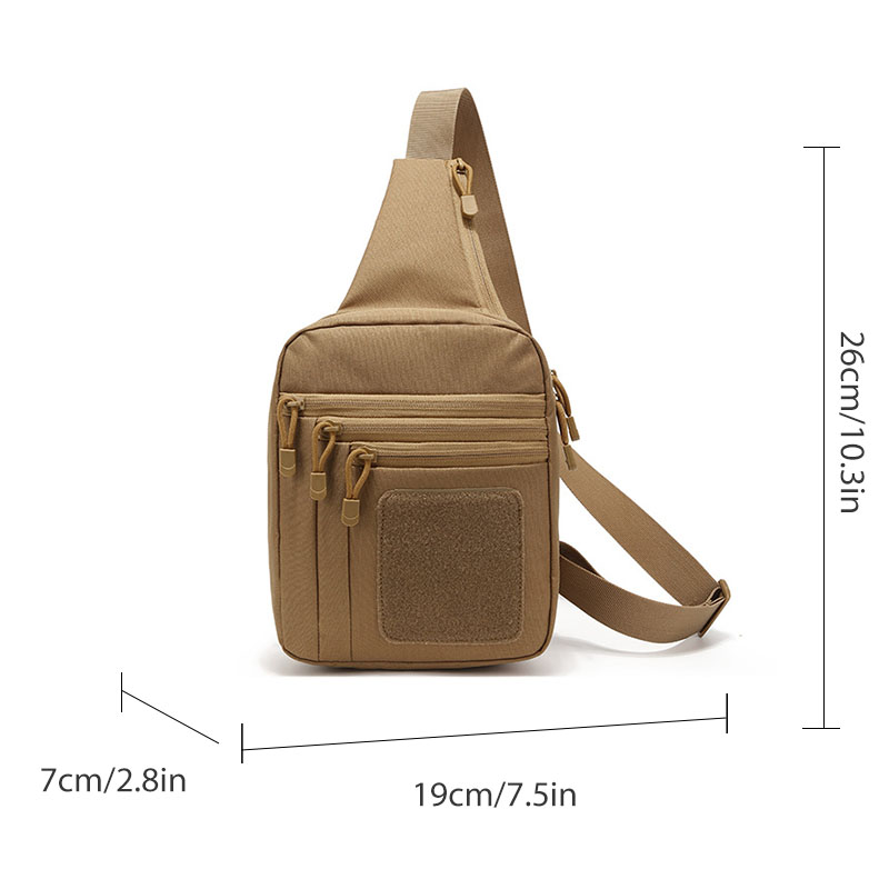 Men's Oxford Waterproof Combat Riding Mountaineering Outdoor Tactical Chest Bag