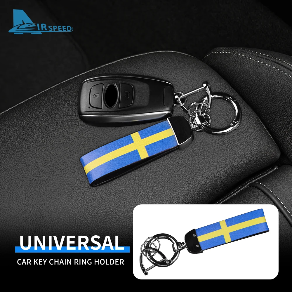 Universal For BMW Volvo Key Fob Cover Car Switzerland Accessories Key Rings Keychain Keyring Auto Vehicle Key Chain Car Styling