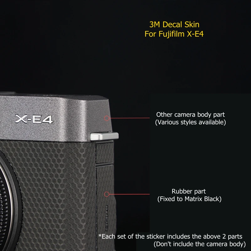 For Fujifilm X-E4 Decal Skin Vinyl Wrap Film Camera Body Protective Sticker Protector Coat For FUJI XE4 X E4