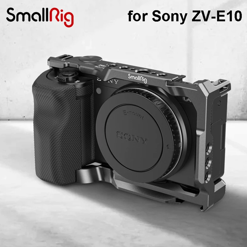 SmallRig Camera Cage with Grip for Sony ZV-E10 ZVE10 3538B