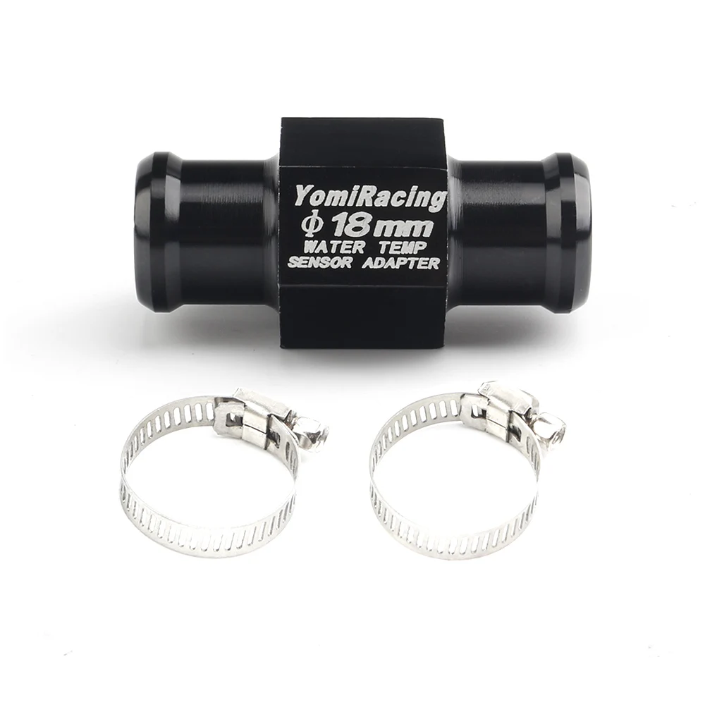 Universal Black 16MM 18MM 20MM 22MM Motorcycle Water Temp Gauge Radiator Temperature Sensor Joint Pipe Hose Sensor Gauge Adapter
