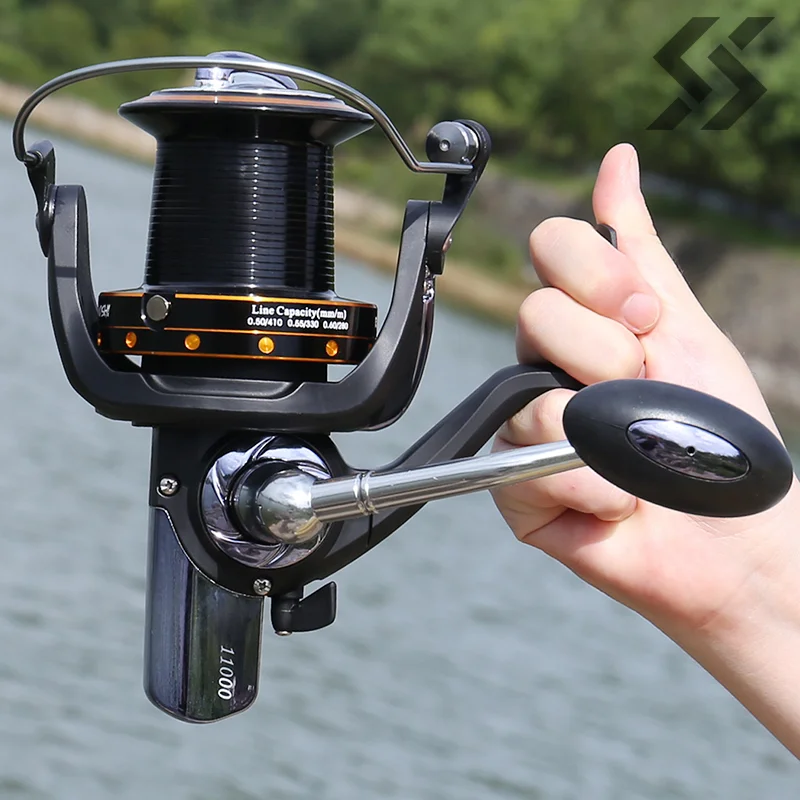 Sougayilang 6000-11000 Serie Spinning Fishing Reel 13+1BB 4.1:1 5.2:1 Gear Ratio Fishing Reel 25KG Drag Power Sea Fishing Reel
