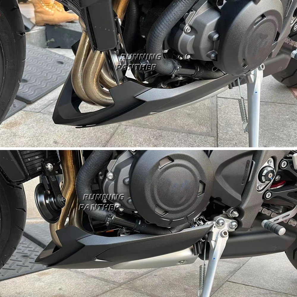 Motorcycle Engine Lower Spoiler Body Bellypan Fairing Protector Guard Chassis Shield For Street Triple 765 RS 765RS 2017-2022